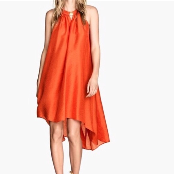 h&m high low dress